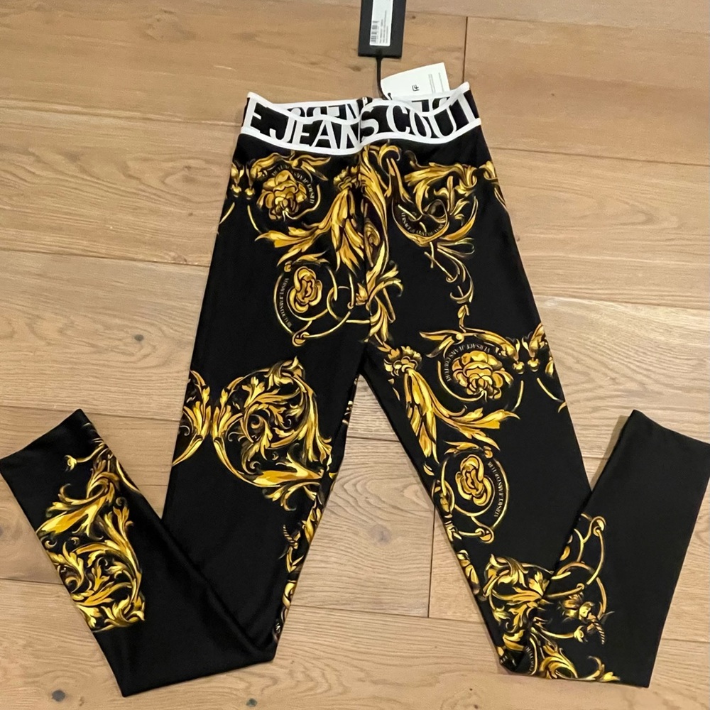 NWT Versace Jeans Couture Garland leggings
